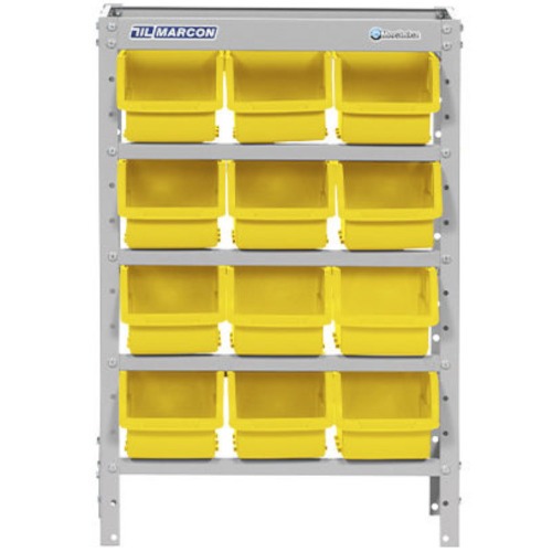 Estante metlica com 12 gavetas n 5 amarela - EF12/5AM