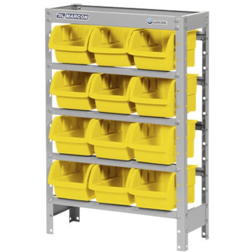 Estante metlica com 12 gavetas n 5 amarela - EF12/5AM