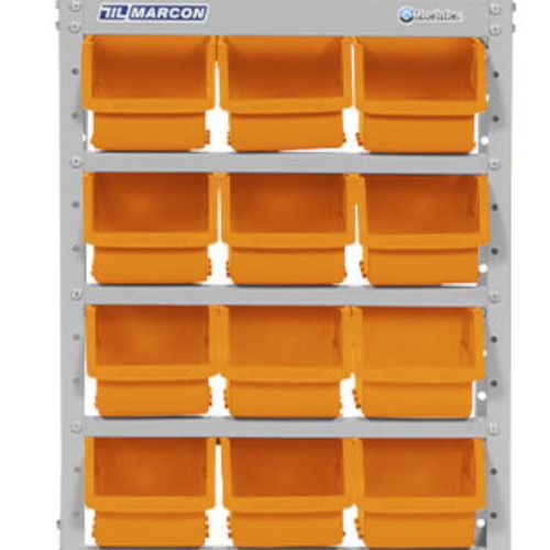 Estante metlica com 12 gavetas n 5 laranja - EF12/5L