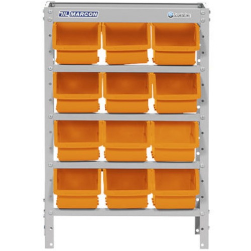 Estante metlica com 12 gavetas n 5 laranja - EF12/5L