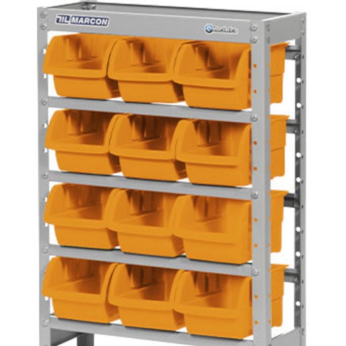 Estante metlica com 12 gavetas n 5 laranja - EF12/5L