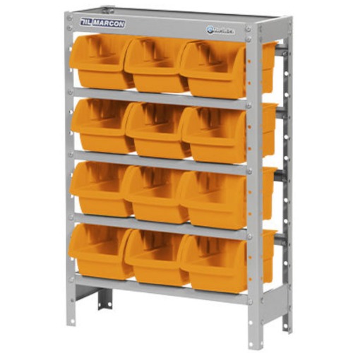 Estante metlica com 12 gavetas n 5 laranja - EF12/5L