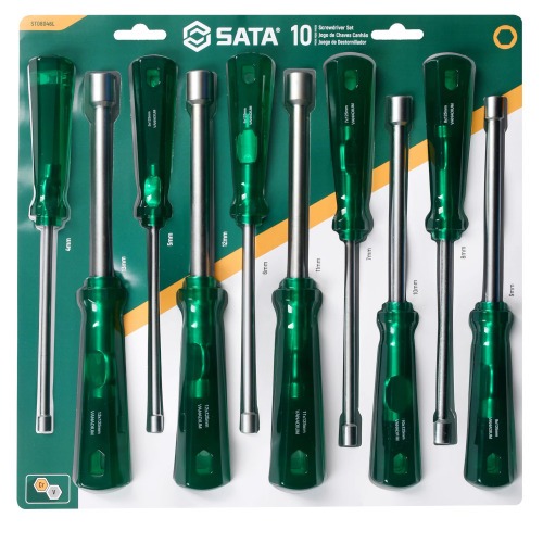 Jogo de chave canhão 4 a 13 mm 10 peças - ST08046L Jogo de chave canhão 4 a 13 mm 10 peças - ST08046L