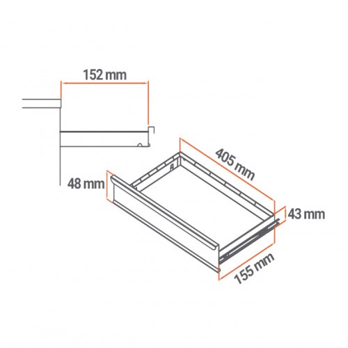 Armário para ferramentas com 1 prateleira e 2 gavetas - AR-2 Armário para ferramentas com 1 prateleira e 2 gavetas - AR-2
