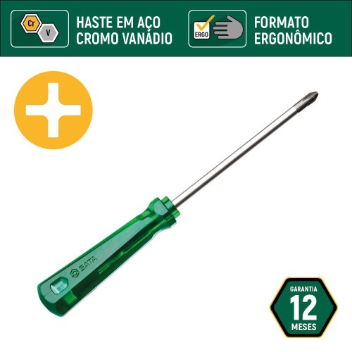 Jogo de chaves de fenda e phillips com 6 peas - ST08044L