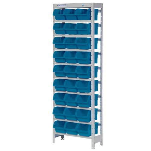 Estante met�lica com 27 gavetas n� 5 azul - EM27/5A