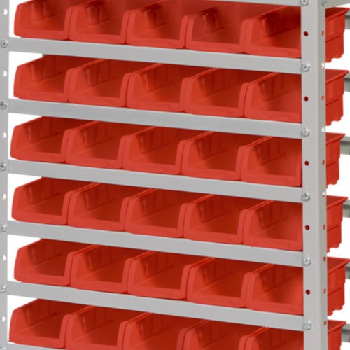 Estante metlica com 30 gavetas n 3 vermelha - EF30/3V