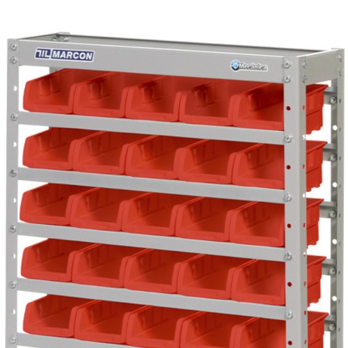 Estante metlica com 30 gavetas n 3 vermelha - EF30/3V