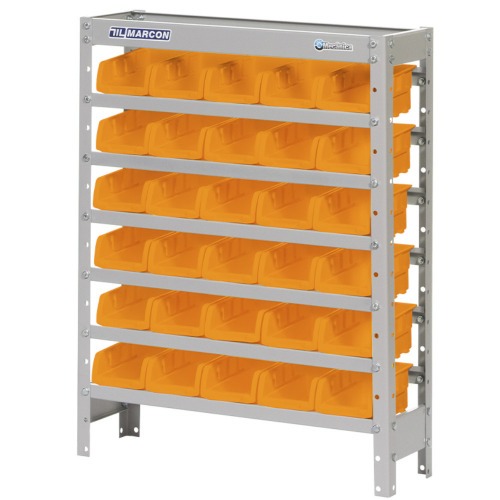 Estante metlica com 30 gavetas n 3 laranja - EF30/3L