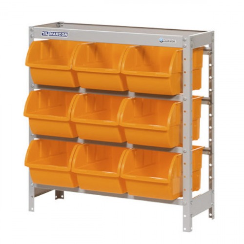 Estante metlica com 9 gavetas n 7 laranja - EF9/7L