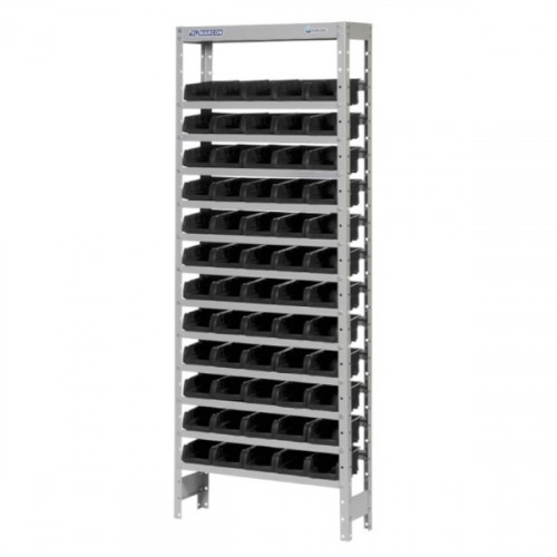 Estante metlica com 60 gavetas n 3 preta - EF60/3P