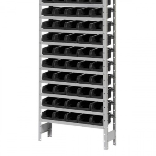 Estante metlica com 60 gavetas n 3 preta - EF60/3P