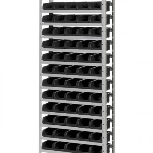 Estante metlica com 60 gavetas n 3 preta - EF60/3P