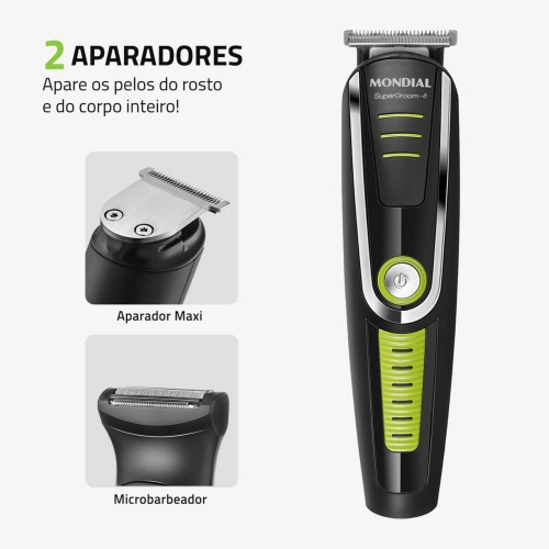 Aparador de pelos 6 em 1 Super Groom - BG-04  110V/220V