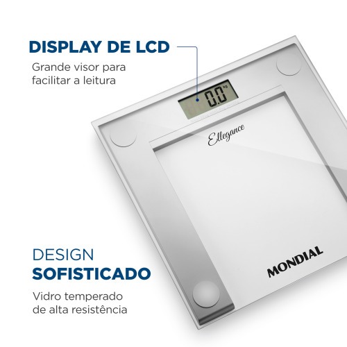 Balan�a digital para banheiro capacidade 150 kg Ellegance - BL-03