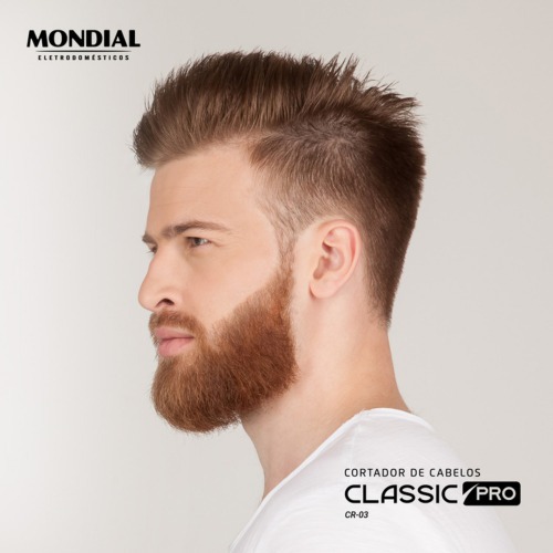 Máquina de cortar cabelo com 4 pentes e acessórios Classic Pro - CR-03  110V Máquina de cortar cabelo com 4 pentes e acessórios Classic Pro - CR-03  110V