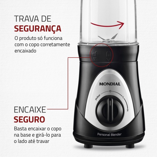 Liquidificador port�til 2 velocidades 300 watts Personal Blender - DG-01  110V