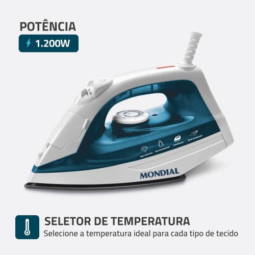 Ferro de passar a vapor 1200 watts - F-32 110V Ferro de passar a vapor 1200 watts - F-32 110V