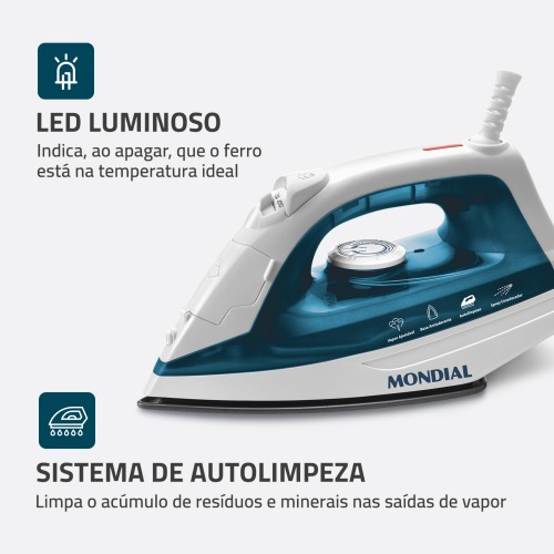 Ferro de passar a vapor 1200 watts - F-32 110V Ferro de passar a vapor 1200 watts - F-32 110V