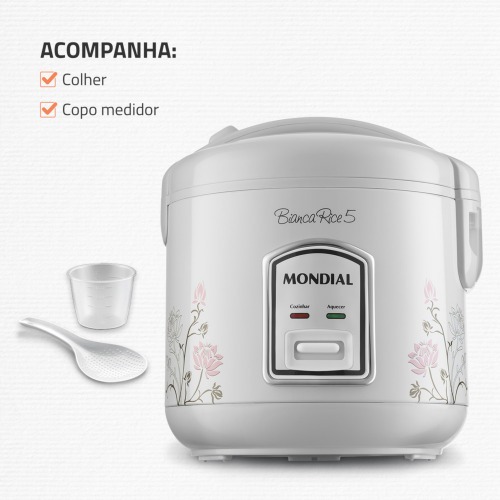 Panela el�trica de arroz 5 x�caras Bianca Rice - NPE-05-5X  110V