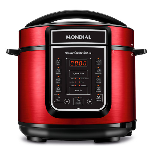 Panela de press�o el�trica digital 5 litros Master Cook Red - PE-39  110V