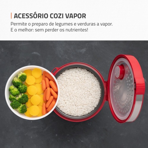 Panela el�trica de arroz 6 x�caras Pratic Rice 6i Red - PE-45-6X  220V