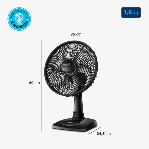 Ventilador de mesa 30 cm 6 p�s com 3 velocidades - VSP-30-B  110V