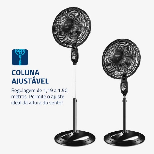 Ventilador de coluna 40 cm 6 p�s Super Power - VSP-40C-NB  220V
