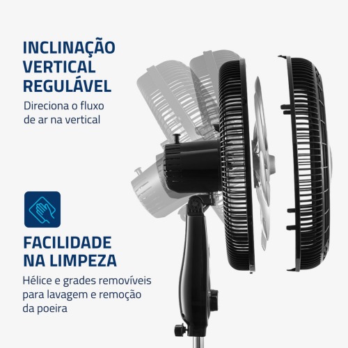 Ventilador de coluna 40 cm 6 p�s Super Power - VSP-40C-NB  220V
