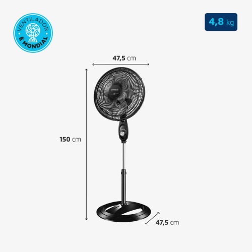 Ventilador de coluna 40 cm 6 p�s Super Power - VSP-40C-NB  220V