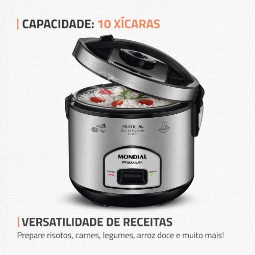 Panela el�trica de arroz 10 x�caras Pratic Rice 10i - PE-42-10X  220V