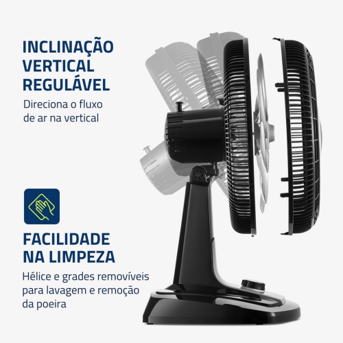 Ventilador de mesa 50 cm 8 p�s 3 velocidades Turbo  110V
