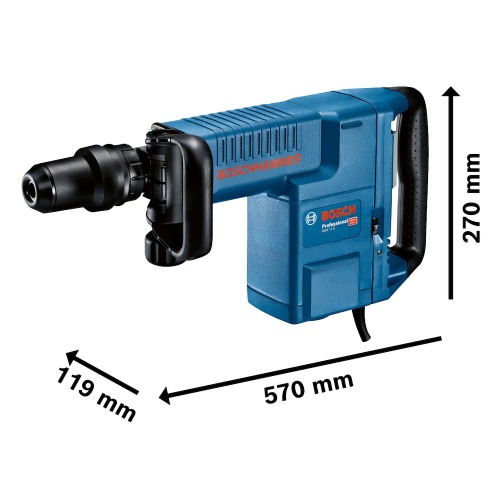 Martelo Rompedor 1.500W 16,8 joules SDS Max com acessórios - GSH11E 220V Martelo Rompedor 1.500W 16,8 joules SDS Max com acessórios - GSH11E 220V
