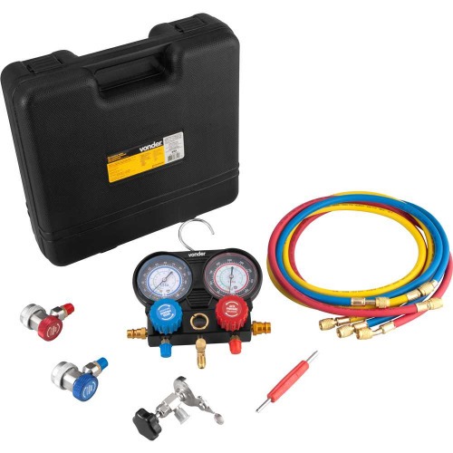 Manifold para ar-condicionado automotivo em alumnio