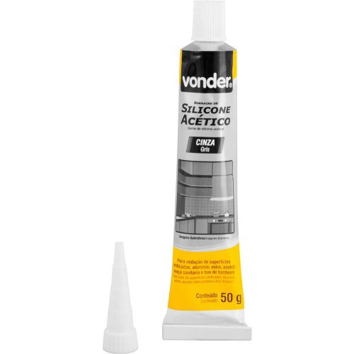 Silicone ac�tico para veda��o 50 gramas