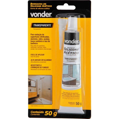 Silicone actico para vedao 50 gramas blister