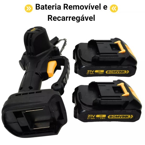 Motosserra a bateria 21V sabre de 4 Motosserra a bateria 21V sabre de 4