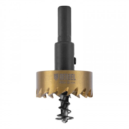 Serra copo para metal 32 mm revestimento em Nitreto de Titânio com suporte Serra copo para metal 32 mm revestimento em Nitreto de Titânio com suporte