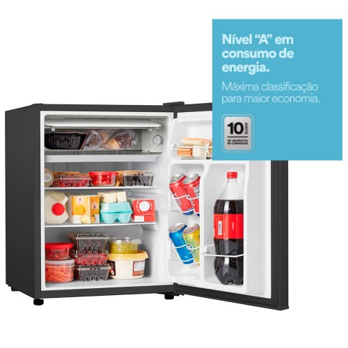 Frigobar 71 litros porta reversvel Ice Compact preto - EFB81P  220V