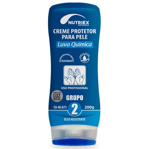 Creme protetor para a pele Luva química grupo 2 - 200g Creme protetor para a pele Luva química grupo 2 - 200g