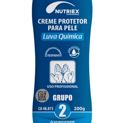 Creme protetor para a pele Luva química grupo 2 - 200g Creme protetor para a pele Luva química grupo 2 - 200g