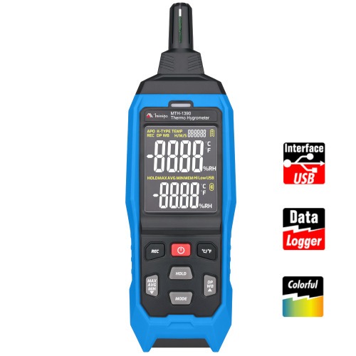 Relgio termo-higrmetro digital -40 a +80C interno - MTH-1390
