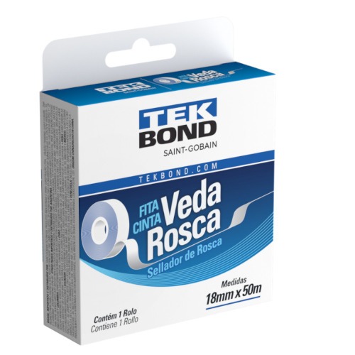 Fita Veda Rosca 18 mm x 50 metros Fita Veda Rosca 18 mm x 50 metros