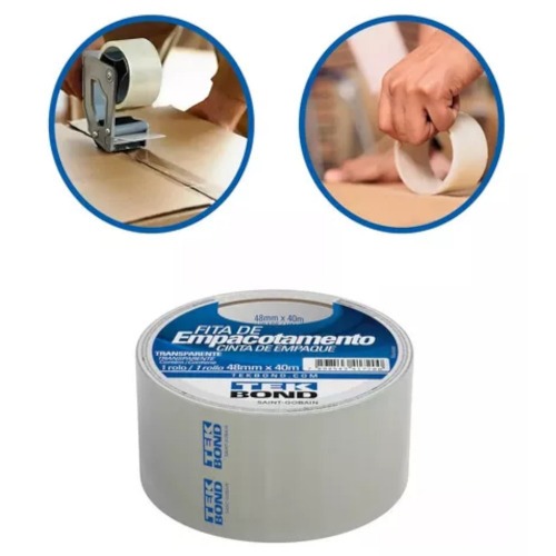 Fita adesiva transparente 48 mm x 40 m 