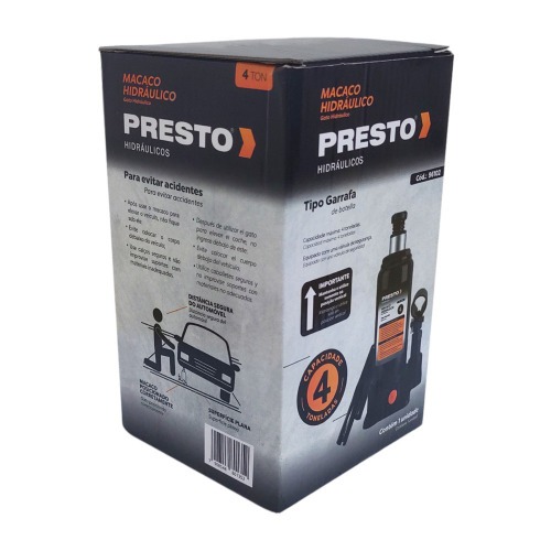 Macaco hidrulico tipo garrafa 4 toneladas - 96102