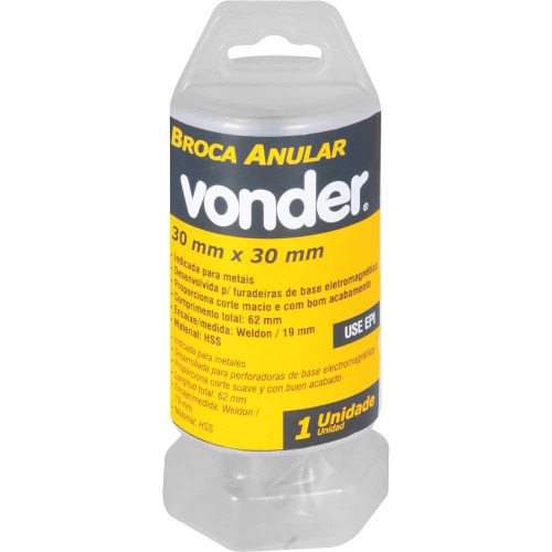 Broca anular encaixe Weldon 30 mm x 30 mm Broca anular encaixe Weldon 30 mm x 30 mm