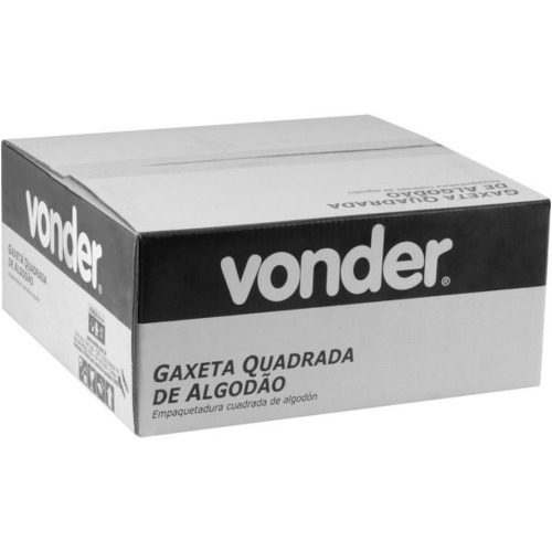 Gaxeta de algodo quadrada ensebada 5/16