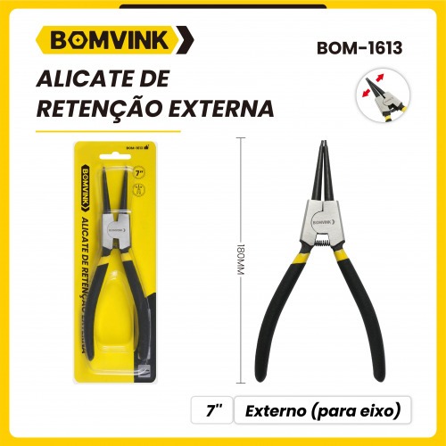 Alicate para an�is externo bico reto 7