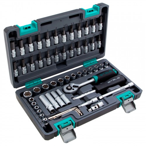 Jogo de soquete sextavado encaixe 1/4