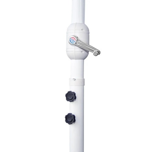 Ombrelone suspenso com manivela 3 m bege - MALIBU